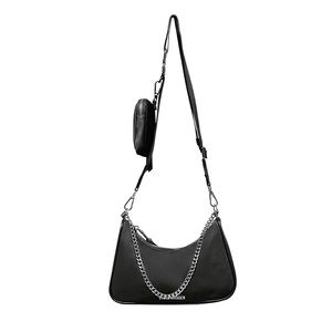 Green Bvital Crossbody Bag With Chain Strap